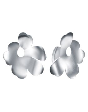 Kalevala x Marimekko Unikko earrings large silver 261001201T