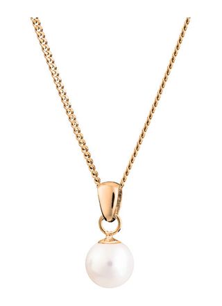 Pirami ﻿5mm pearl pendant with gold chain 30010383