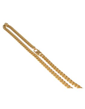 Bosie 6 mm curb chain PVD gold plated C-SBN-6G