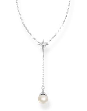 Thomas Sabo pearl star silver necklace KE1986-167-14-L45V