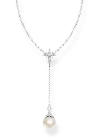 Thomas Sabo pearl star silver necklace KE1986-167-14-L45V