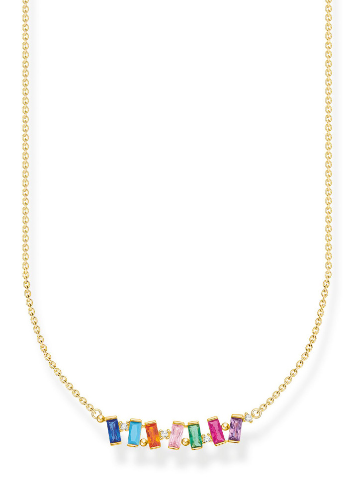 Thomas Sabo necklace colourful stones, gold KE2095-488-7-L45V