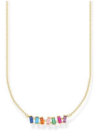Thomas Sabo necklace colourful stones, gold KE2095-488-7-L45V