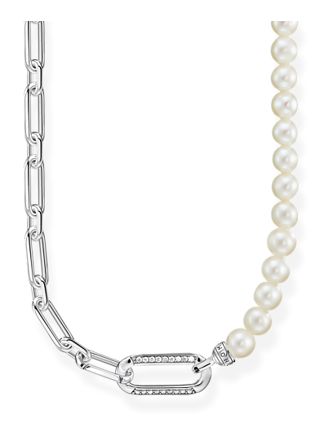 Thomas Sabo necklace links and pearls silver KE2109-167-14-L45V