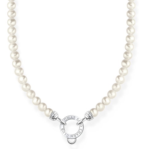 Thomas Sabo Charm Club Charm carrier pearl necklace KE2187-167-14-L45v