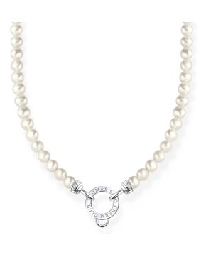 Thomas Sabo Charm Club Charm carrier pearl necklace KE2187-167-14-L45v