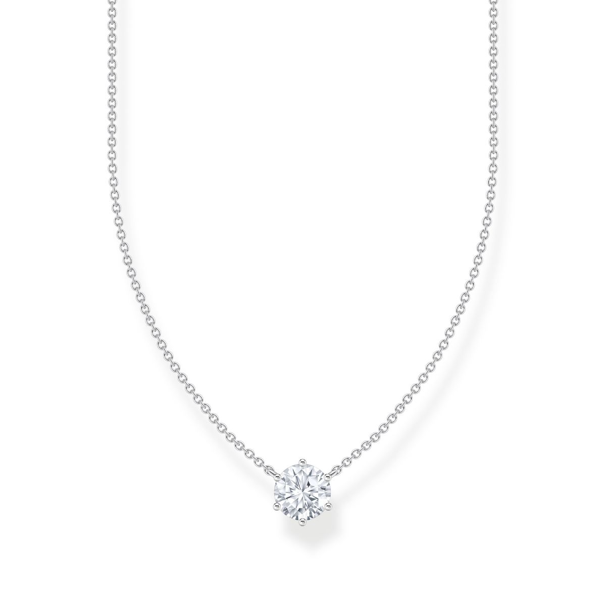 Thomas Sabo solitaire silver necklace KE2210-051-14-L45V