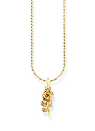Thomas Sabo True Romance gold-plated rose necklace KE2269-413-39-L45V