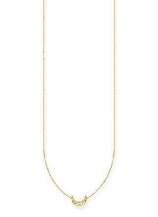 Thomas Sabo True Romance gold-plated pendant Moon Romance necklace KE2299-414-14-L45V