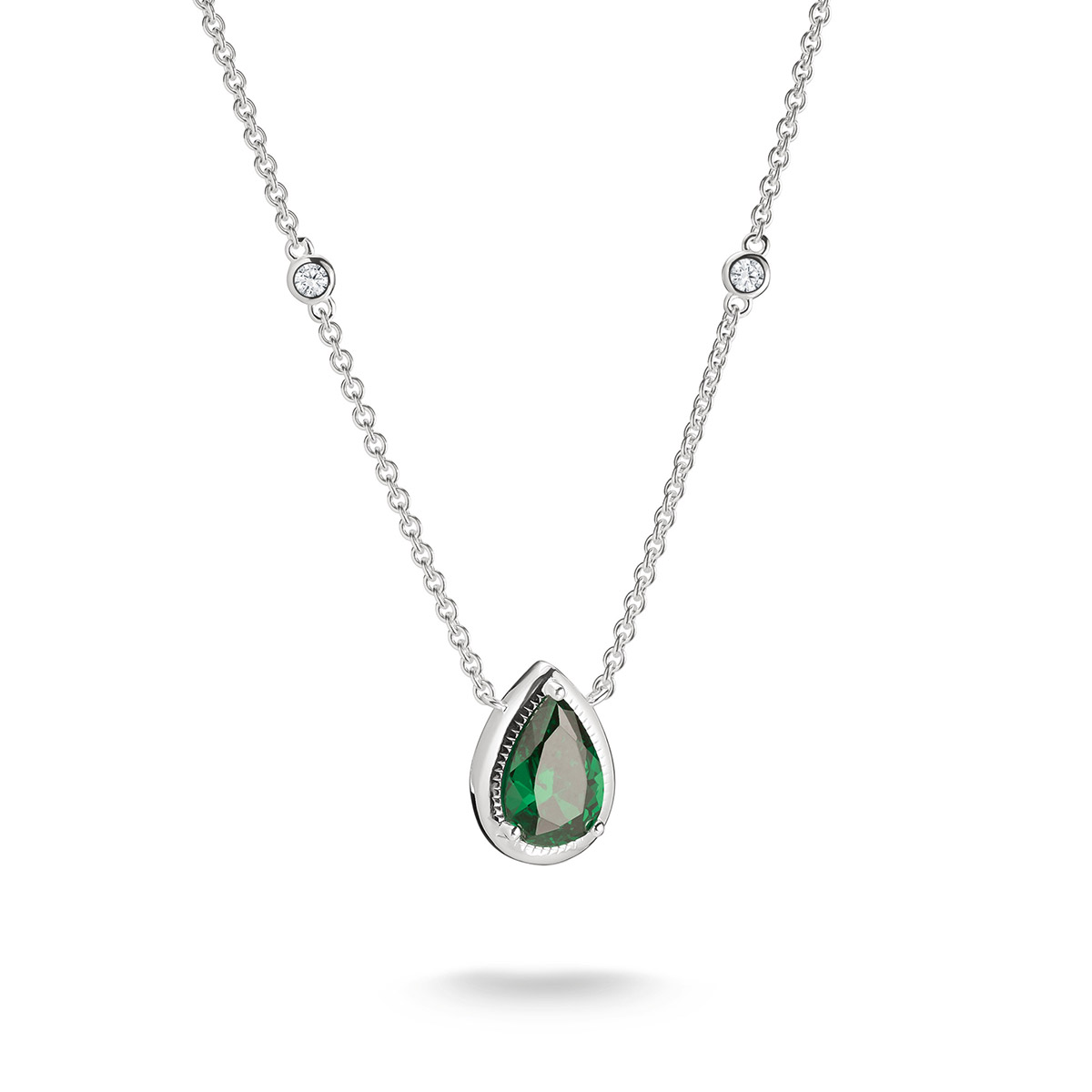 Thomas Sabo ELYNDRA green silver necklace KE2331-166-6-L50V