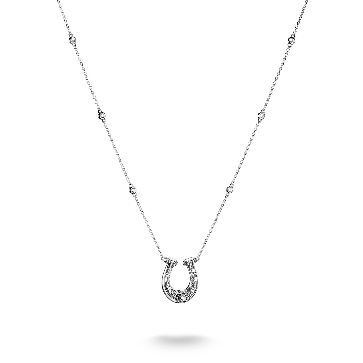 Thomas Sabo ELYNDRA silver horseshoe necklace KE2343-643-14-L50V