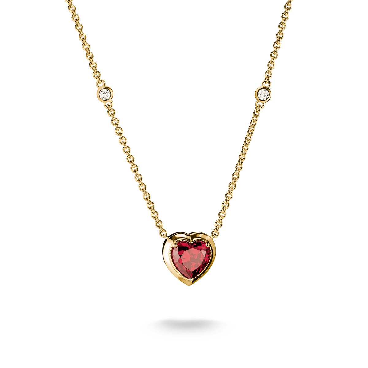 Thomas Sabo ELYNDRA gold-plated heart necklace KE2365-414-10-L50V