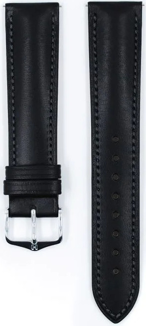 Hirsch Kent leather strap black 010 02 0 50