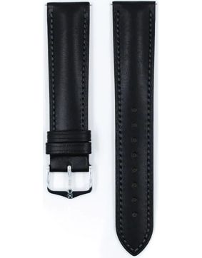 Hirsch Kent leather strap black 010 02 0 50