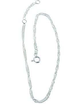 Singapore ankle Bracelet 925 Sterling Silver NK1/25