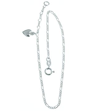 Figaro ankle Bracelet 925 Sterling Silver NK8/25