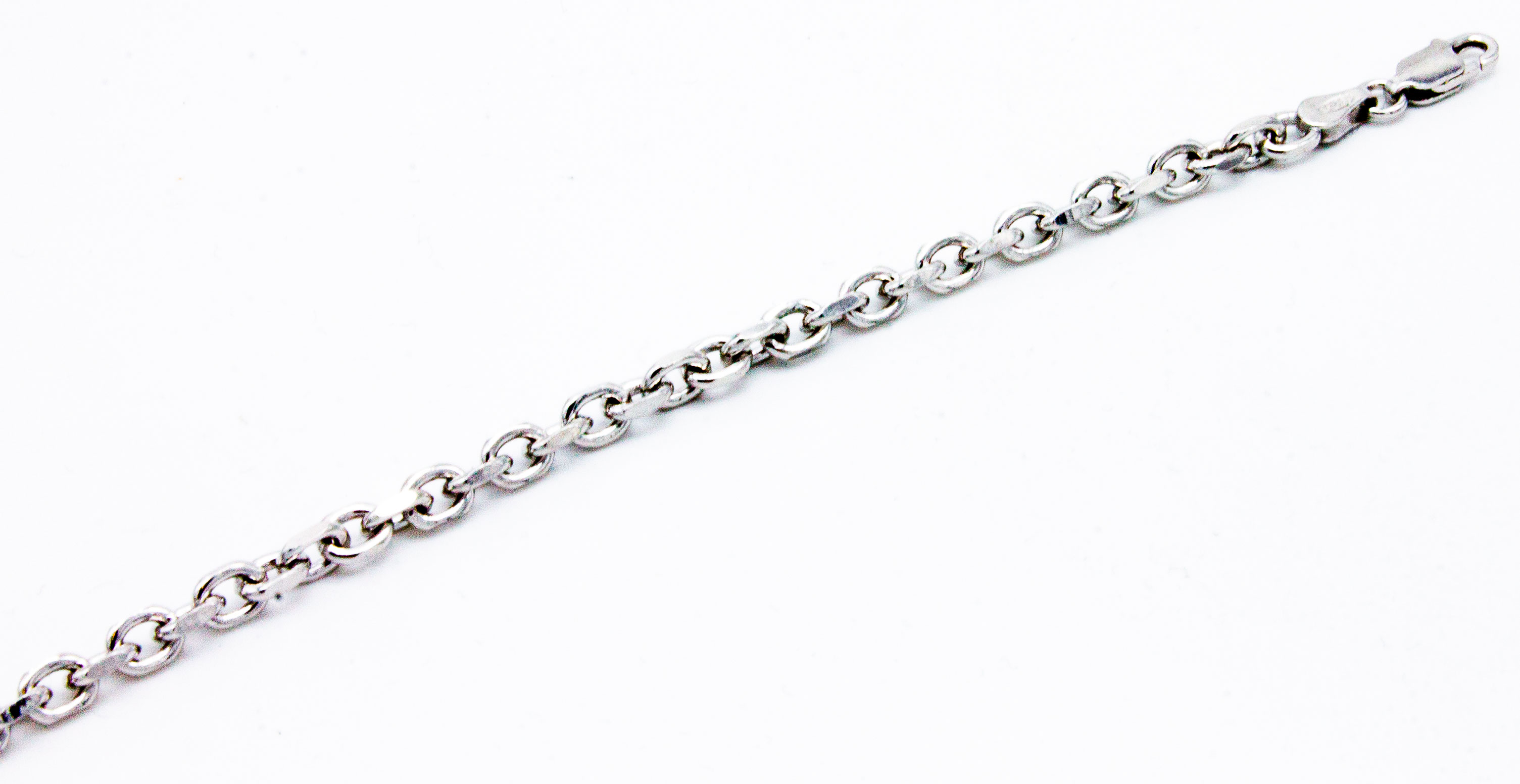Silver anchor chain necklace 4 mm 50 cm KFD120/50