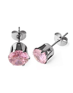 Hopeapuro jewel light red 4 mm earrings