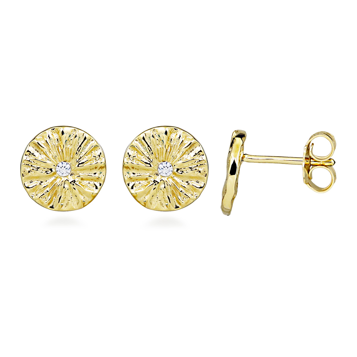 Lykka Casuals gold-plated silver earrings zirconia