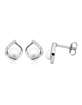 Lykken Pearls pearl silver earrings drop