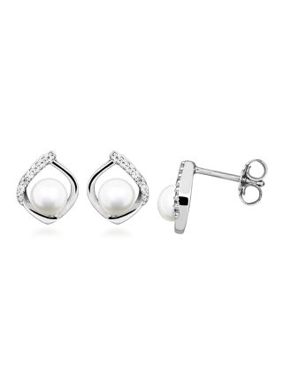 Lykken Pearls pearl silver earrings drop
