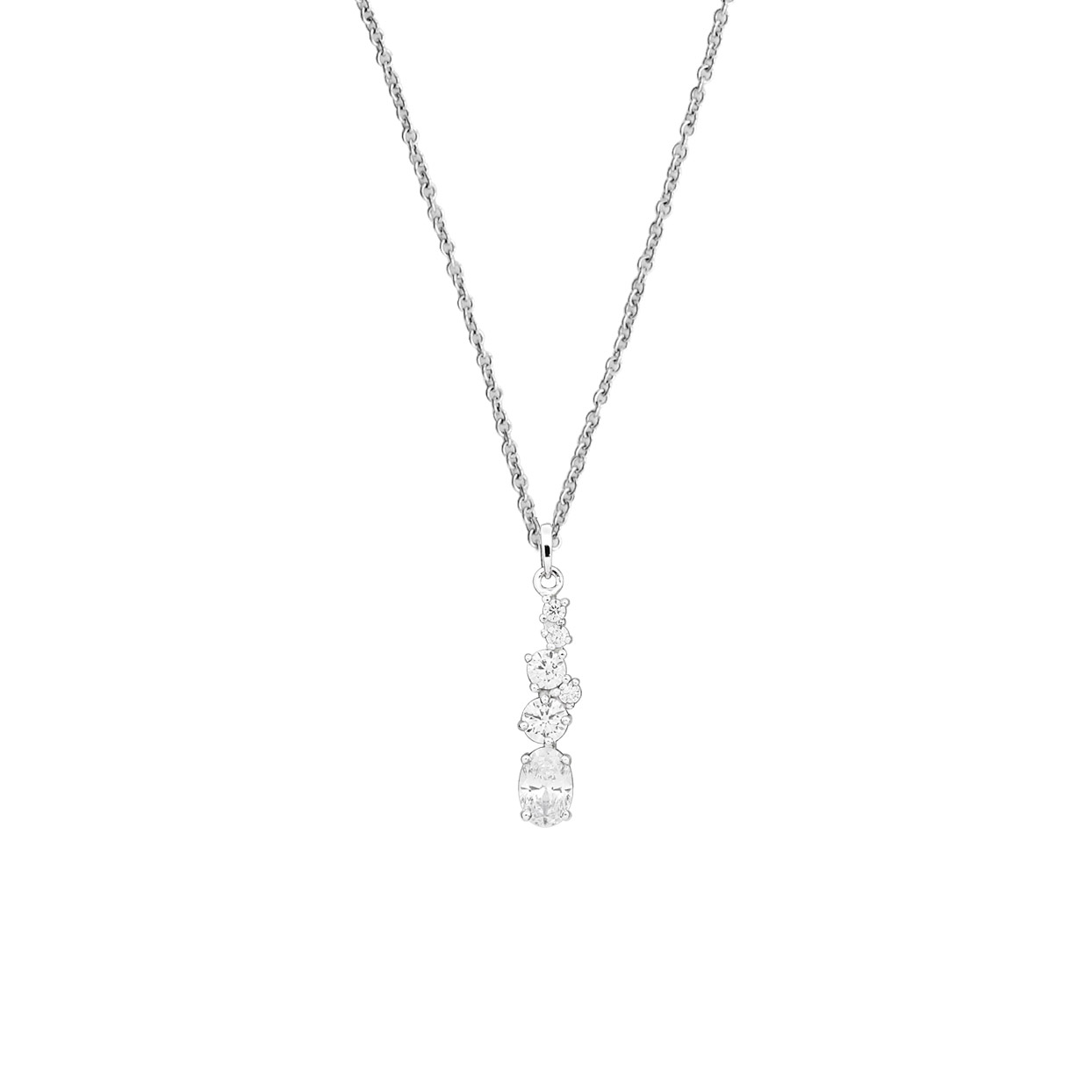 Lykka Casuals silver necklace ray 45 cm