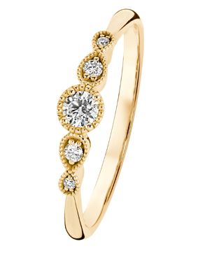 Kohinoor Clara gold diamond ring 033-269-13