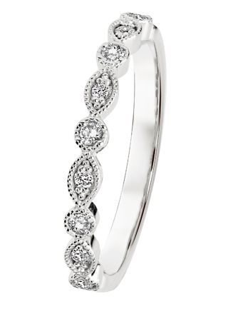 Kohinoor Clara white gold diamond ring 033-269V-10