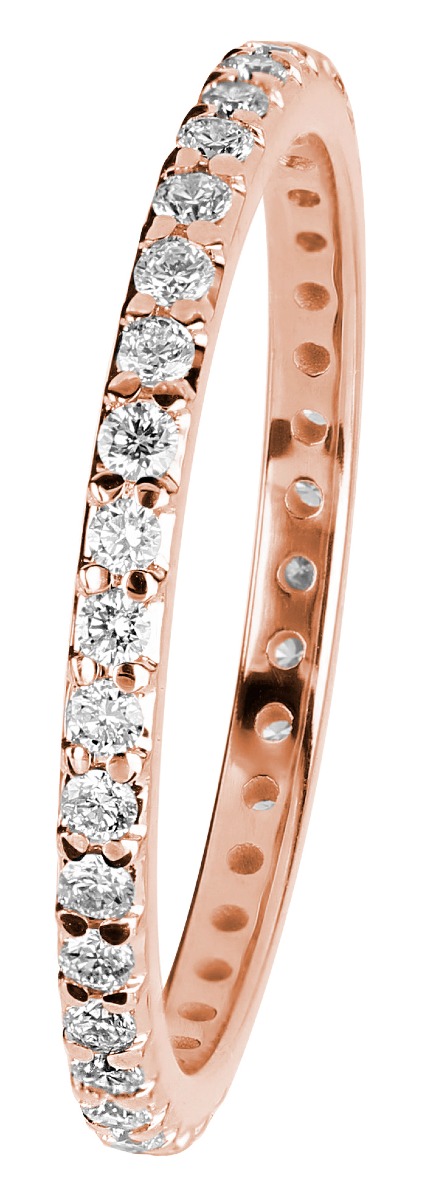 Kohinoor Rosa rose gold diamond eternity band 933-260P-37B4