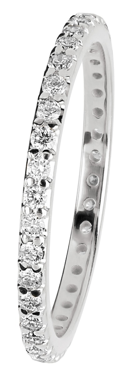 Kohinoor Rosa white gold diamond eternity band 933-260V-37B4