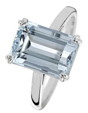 Kohinoor Juno aquamarinring 983A-617V