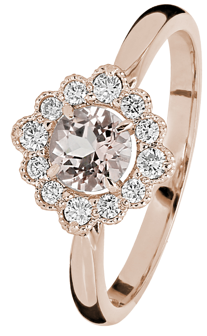 Kohinoor diamond-morganitering Bellis 033-616PMO-16