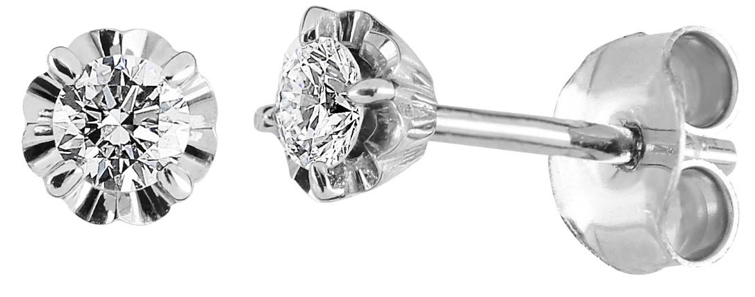 Kohinoor Vega whitegold diamondearrings 143-445V-16