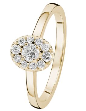 Kohinoor Olivia diamondring Gold 033-410K-22