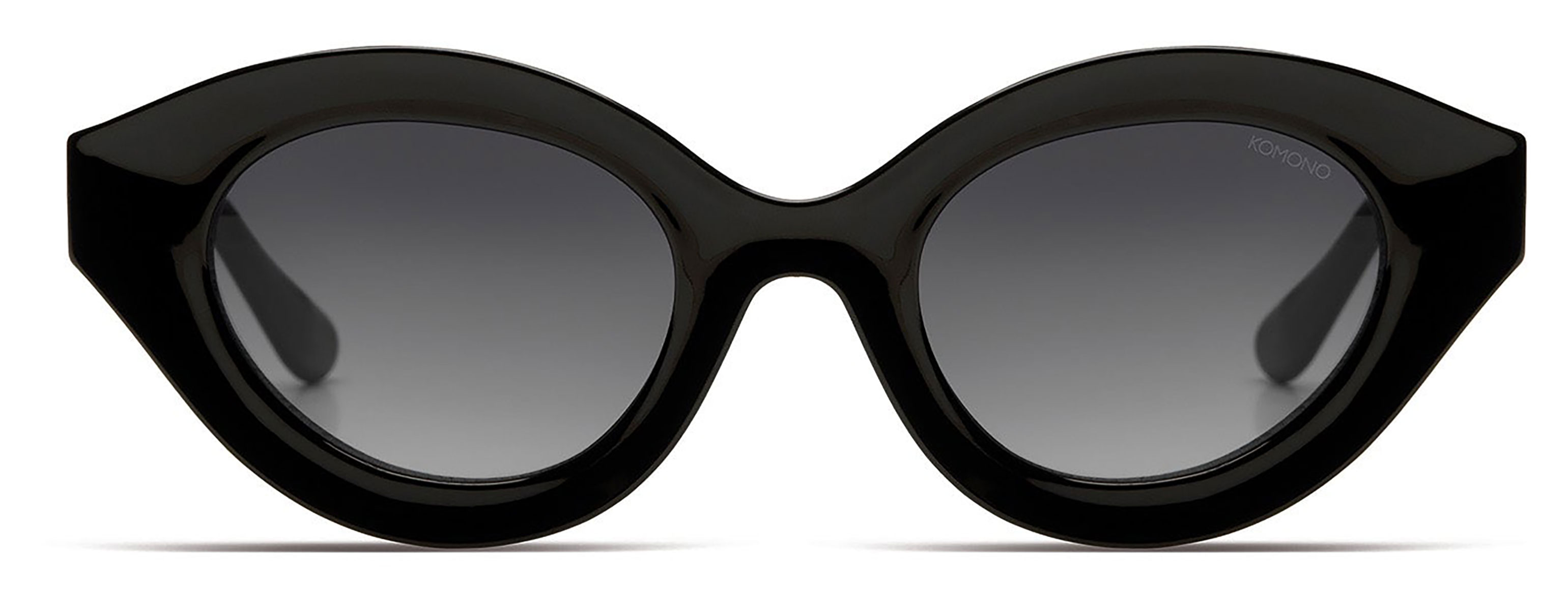 KOMONO Grace Black glossy sunglasses