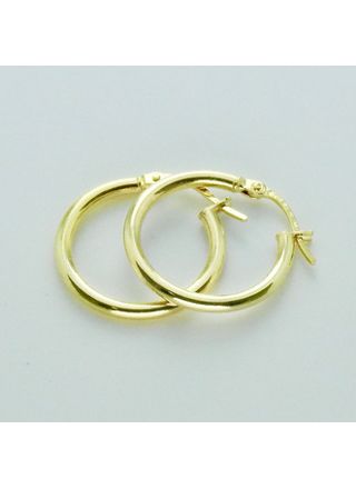 14ct Gold Hoop Earrings 18 mm KR1-13