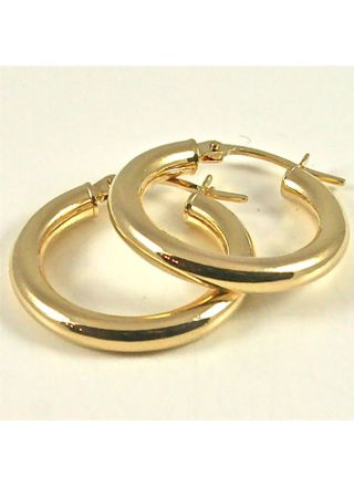 14ct Gold Hoop Earrings 20 mm KR1-16