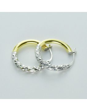 14ct Gold Hoop Earrings 20 mm KR2-3