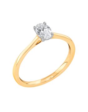 Midem Copenhagen solitaire diamond ring 0,50ct yellow gold