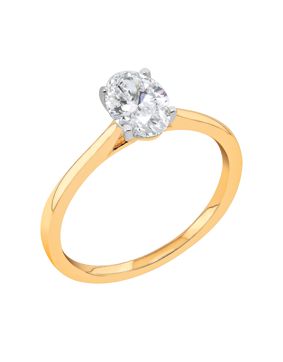 Midem Copenhagen solitaire diamond ring 1,00ct yellow gold