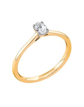 Midem Copenhagen solitaire diamond ring 0,25ct yellow gold