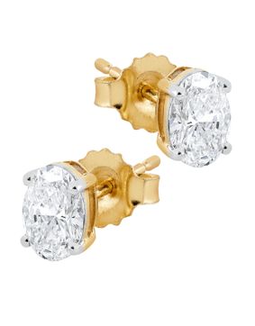 Midem Copenhagen diamond earrings 0,75ct yellow gold