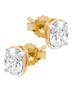 Midem Copenhagen diamond earrings 1,00ct yellow gold