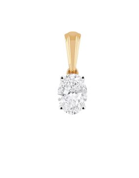 Midem Copenhagen diamond pendant 0,25ct yellow gold