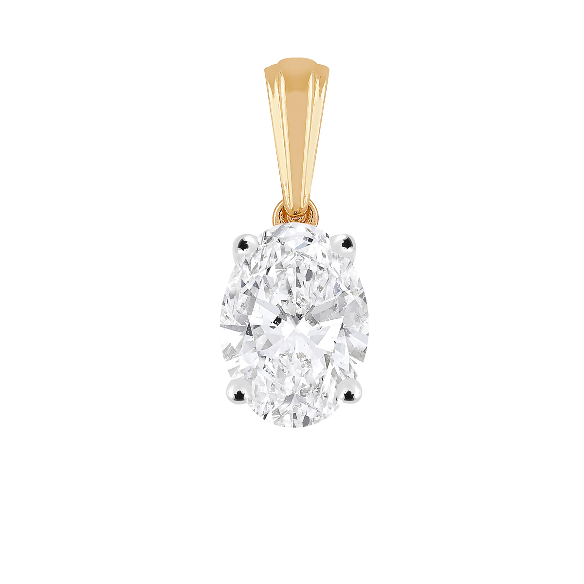 Midem Copenhagen diamond pendant 0,50ct yellow gold