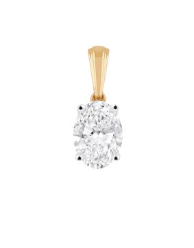 Midem Copenhagen diamond pendant 0,50ct yellow gold