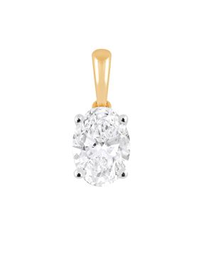 Midem Copenhagen diamond pendant 0,75ct yellow gold