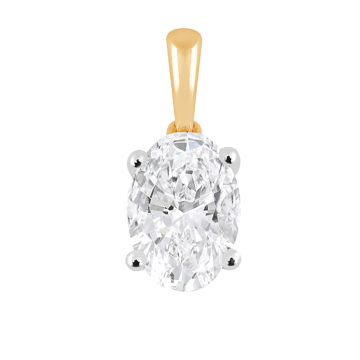 Midem Copenhagen diamond pendant 1,00ct yellow gold