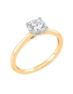 Midem Helsinki solitaire diamond ring 1,00ct yellow gold