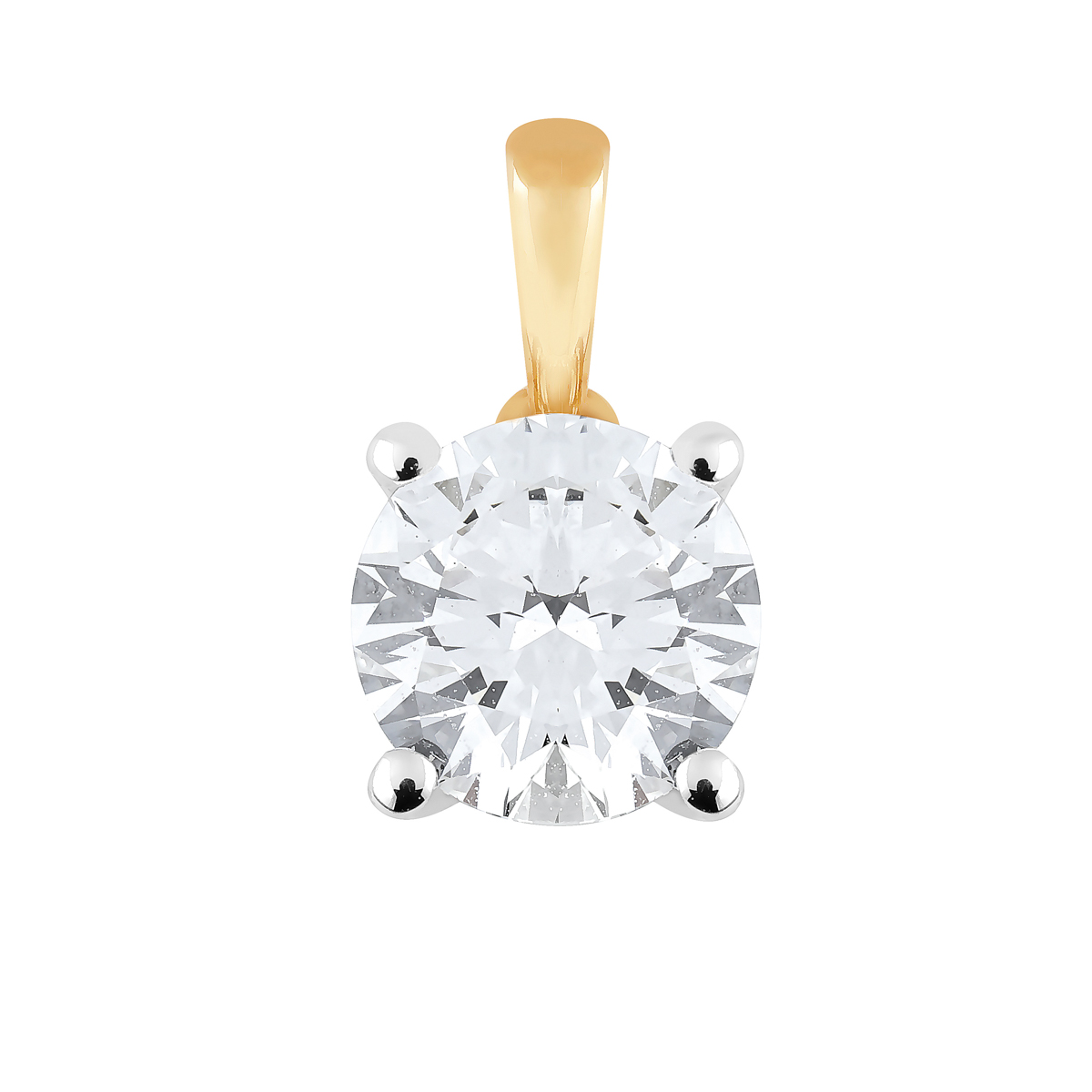 Midem Helsinki diamond pendant 1,00ct yellow gold